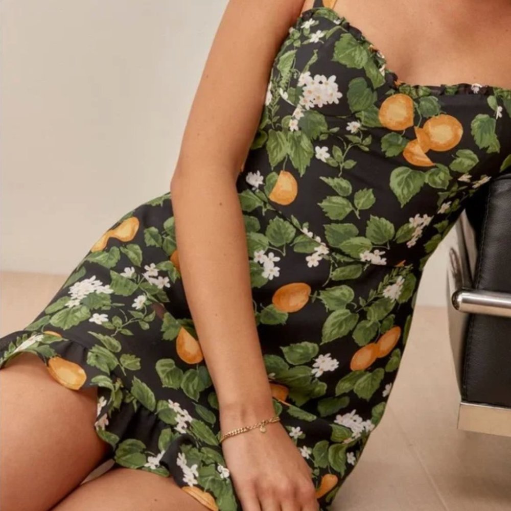 Reformation Christine Dress Clementine Spring Graduation
